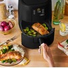 Beautiful 3 Qt Air Fryer with TurboCrisp Technology, Black Sesame