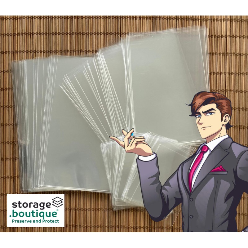 storage.boutique COMICBOOK Protection Sleeves, Archive Standard, Acid Free, Size 5,