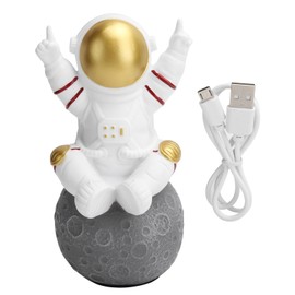 Cute Astronaut Wireless Bluetooth Speaker TWS Mini Portable Speaker with FM Memory CardGolden