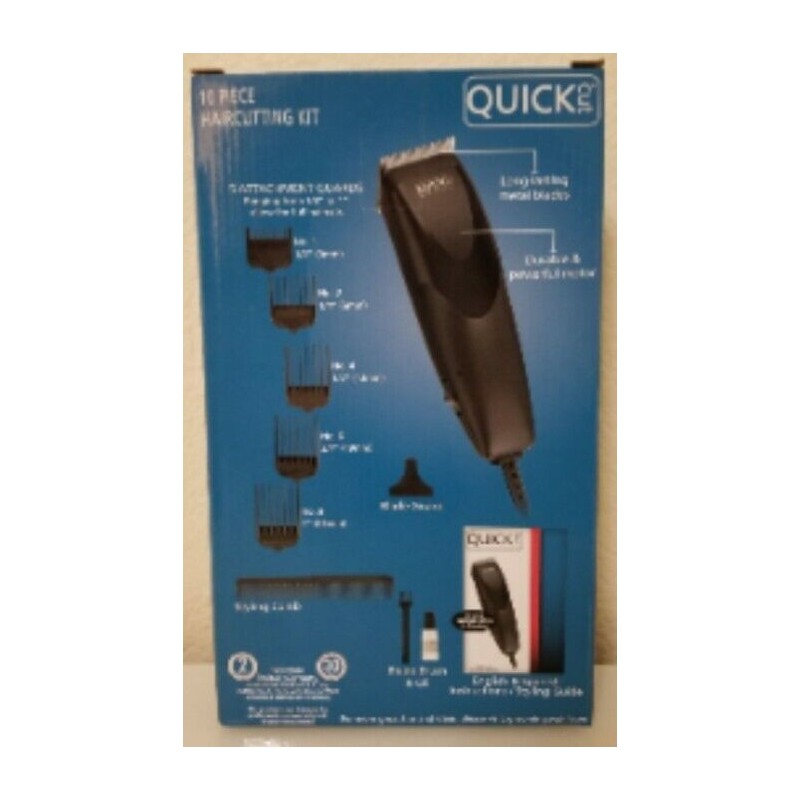 WAHL Quick Cut 10pc Haircutting Kit Clippers Attachments Guards New