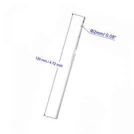 MACHSWON 2mm Stainless Steel Hooks Knitting Needles for DIY Craft Yarn 6Pcs