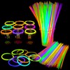LOMIMOS 100PCS Spring Glow Sticks(8"),Glow in The Dark Party Supplies