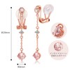 FH.bird Cherry Blossom Earrings, Women's Popular, Morganite, Openwork Design, Hypoallergenic,