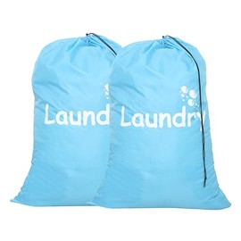 LAUNDRY BAG, ViyaVibe 2 Pack XL Travel Laundry Bag, Locking Drawstring Closure and Machine Washable. Easy Fit a Laundry Basket or Hamper and Strong Enough to Carry up to 4 Loads of Laundry