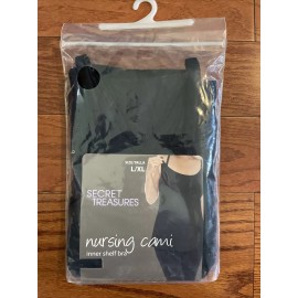 Secret Treasures NWT Womens Secret Treasures Black Maternity Nursing Cami Tank Size Large/XLarge.