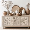Wall Stencil Kit for Painting, 6 PCS Large Reusable Floral