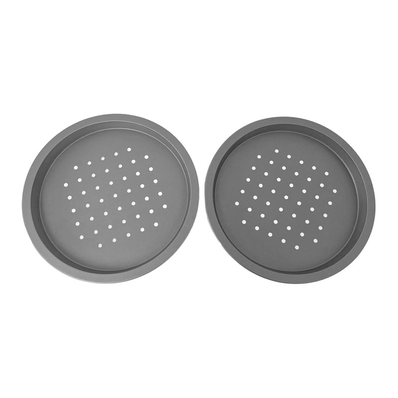 Chabrias Ltd 2 x Deep Pizza Pan Oven Round Crisper,