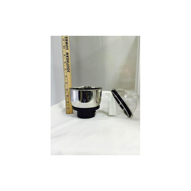 Preethi MGA-504 Stainless Steel Genie Jar for Eco Twin, Plus/Chef