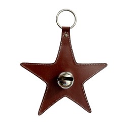 Hanging Star Bells for Door – Shopkeepers Bell Over The Door - Silver Door Hanging Bell on Silver Ring - Multi-Purpose Jingle Bell Door Christmas Star Bells & Dog Training Bells