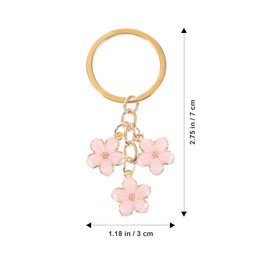 PACKOVE Decor Cherry Blossom Keychain key Wallet Keychain Key Hanging Ornament Key Pendants Accessories Holder