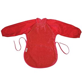 Silly Billyz Towel Messy Eater Baby Bib, Red