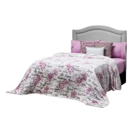 Elefantito Cobija Elefantito Ligero individual color blanco con diseño chic de 2.2m x 1.4m