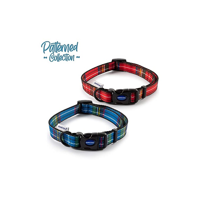 Ancol Nylon Adjustable Collar, 45-70 cm, Size 5-9, Red