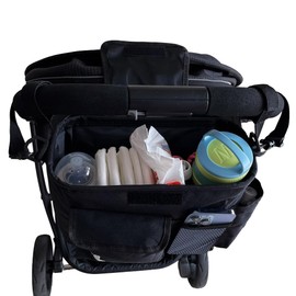 BB Basics Stroller Organizer - Stroller Organizer with Cup Holder - Baby Stroller Organizer - Stroller Accessories - Universal Stroller Organizer - Stroller Bag Organizer - Stroller Caddy