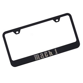 Mach 1 Black Stainless Steel License Plate Frame