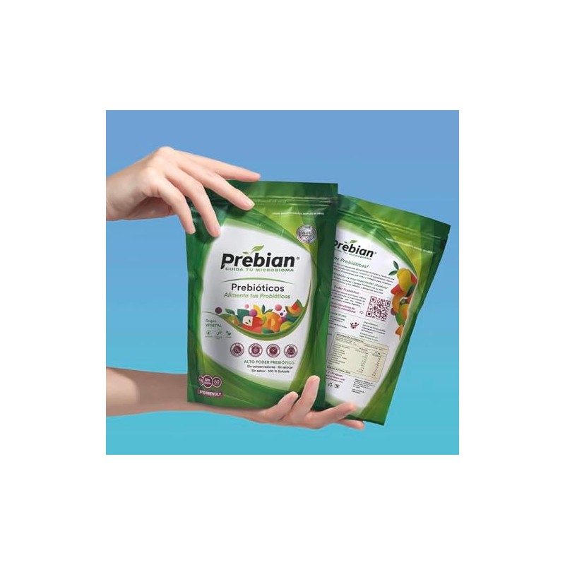 Prebian, Prebióticos, Alimenta tus Probióticos, Fortalece la Microbiota intestinal, Favorece