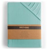 DecoKing Fitted Sheet UK Single Cotton Jersey Boxspring, Amber Collection,