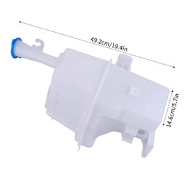 Slakerbe Washer Fluid Reservoir Windshield Expansion Tank, 98611M7100 98611M6100 Windshield Wiper Washer Fluid Reservoir Tank with Pump Compatible with Kia for Forte 2019 2010 2011 2012 2023