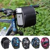 Boxonly Blue Camo Handlebar Bag, Waterproof Handlebar Storage Bag, Large