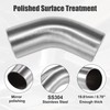 X AUTOHAUX 1 Pcs OD 2.25 Inch 45 Degree Exhaust