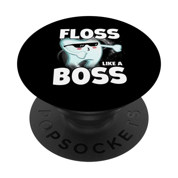 Dentist Dental Assistant Floss Like Boss Funny Teeth Dance PopSockets