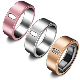 3 Pack Cover Compatible with Oura Ring Gen 4/Oura Ring Gen 3 Horizon/Heritage, Surport Charging with Cover on, Anti-Scratch TPU Protector for Men Women (Size 9, Silver+Rosegold+Pink)