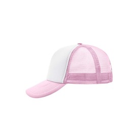noTrash2003 Trucker Mesh Baseball Cap Trucker Hat Unisex One Size and Children's Models Baseball Cap Baseball Hat 30 Colours Plain Two-Tone Polyester Cotton, white-pink