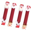 4pcs Refrigerator Handle Cover Washable Snowman Fridge Handle Cover Refrigerator