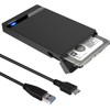 FIDECO Carcasa 2.5" Disco Duro USB 3.0 con USAP,Caja ABS