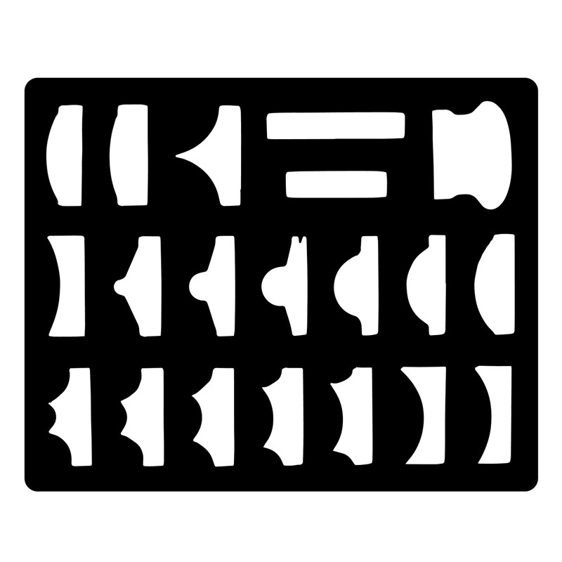 20pc Hand Sanding Block Set - Hook and Loop Interchangeable