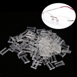 Rimless Glasses Accessories,New Plastic Compression Sleeves Glasses Accessories for Rimless Glasses Accessories Tools(1.4 * 0.8 * 0.7)