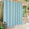 LORDTEX Linen Look Indoor/Outdoor Curtains, 105 x 120 Inch, Seafoam,