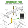 10L0L Golf Cart Rear Shock Absorber Kit Compatible with Club
