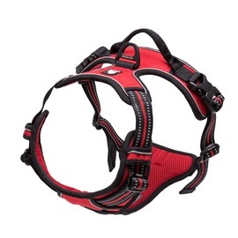 TRUE LOVE Adjustable No-Pull Dog Harness Reflective Pup Vest Harnesses Comfortable Control Brilliant Colors Truelove TLH5651(Red,XS)