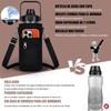 Botella de Agua Deportiva 2L para Gimnasio con Funda y