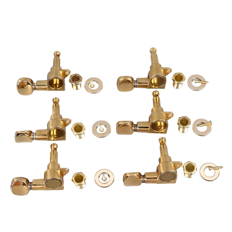 6Pcs Full Closed Guitar Tuning Key Accurate Fast Operation Stable