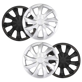 ROADFAR Silver OEM Steel Wheel Hubcaps Rim 15inch Wheel Covers for Toyota Camry 2004-2006 for Corolla 2004-2006 Set of 4