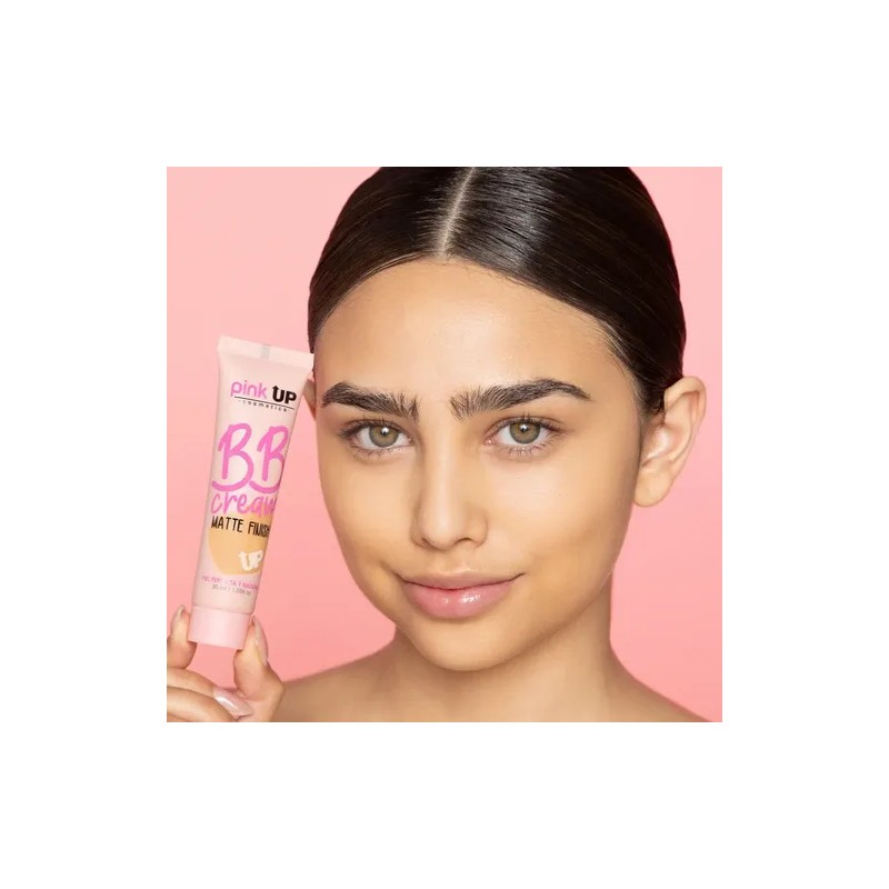 Pink Up, Bb Cream Matte Finish, Base De Maquillaje Ligera