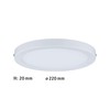 Paulmann 709.37 Atria Ceiling Light LED Panel 220 mm 15