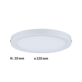 Paulmann 709.37 Atria Ceiling Light LED Panel 220 mm 15 W 4000 K Matte White 230 V Plastic