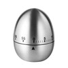 Mobxpar Mechanical Egg Timer, Stainless Steel Kitchen Timer, Egg Shaped