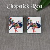 Chopsticks Rest Stylish Kutani Ware Pair Chopsticks Rest Set, Phoenix