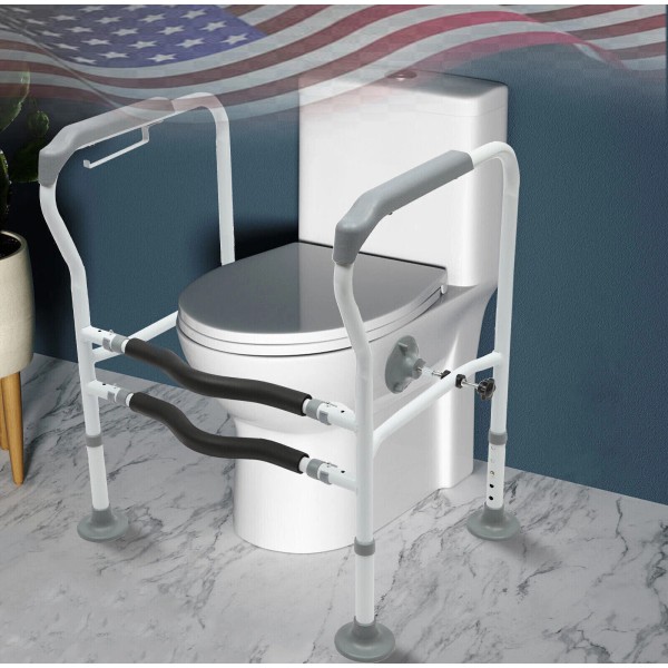 TBvechi Toilet Frame Grab Bars Safety Rail Seat Handicap Assist