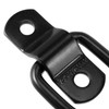 JEUIHAU 15 Pack 1/4 Inch Black D-Ring Tie Downs, D