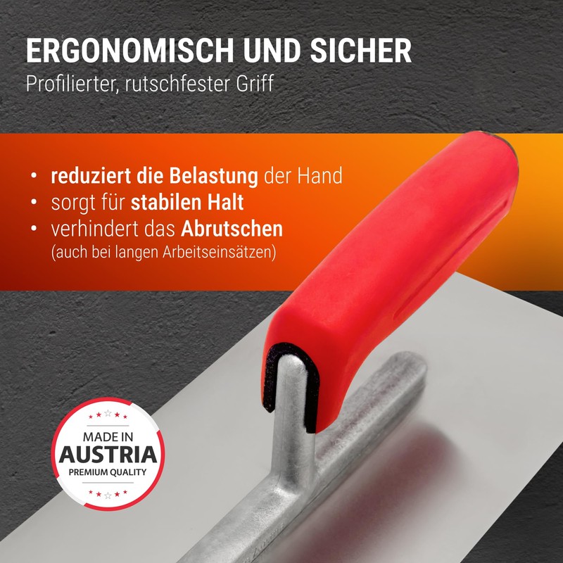 WERKFIT Professional Smoothing Trowel Round 280 x 130 mm -