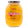 MW Polar Peach Slices in Light Syrup, glass Jar 20oz