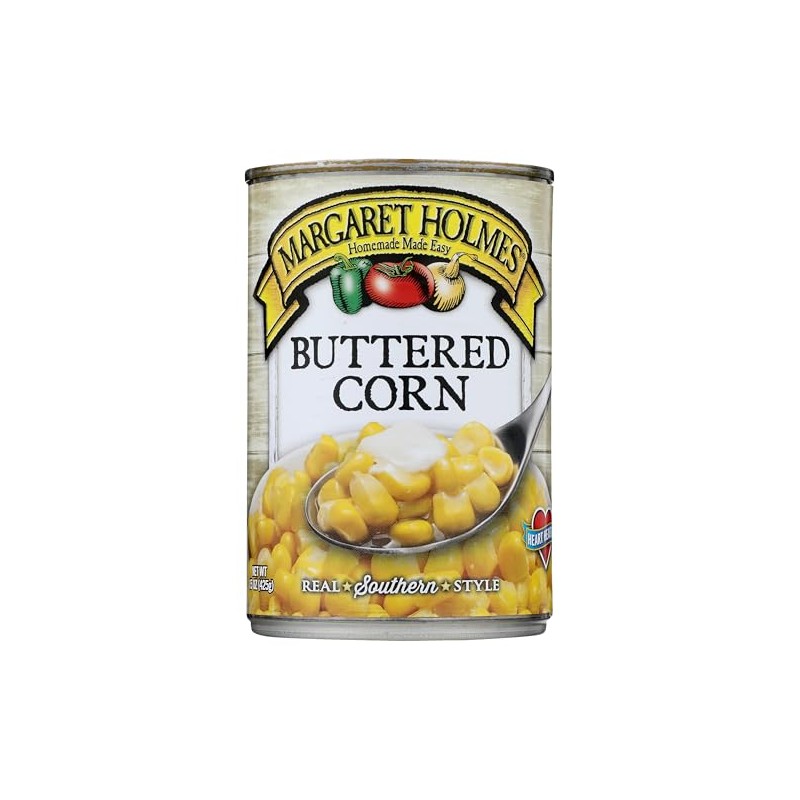 Margaret Holmes Whole Kernal Buttered Corn 15 oz (6 pack)