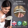 Soft Pin Flex Hair Brush by RustiK, Organic Detangling Wet