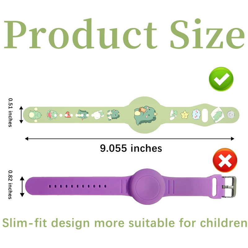 R-fun Waterproof Air Tag Bracelet [2 Pack] for Apple Air