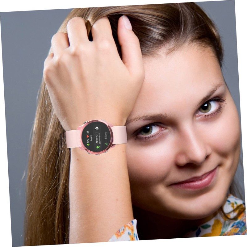 KONTONTY Electroplated Watch Case Cover for Smartwatch Protective Shell Scratch-Resistant